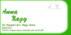 anna magy business card